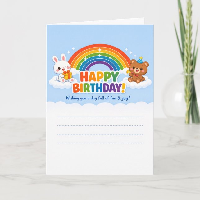 Happy Birthday Greeting Cards  (Front)