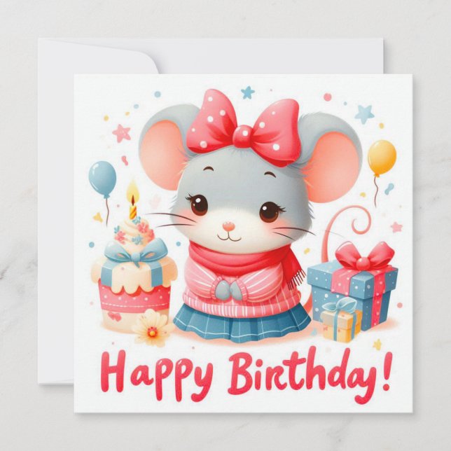 Happy Birthday Greeting Cards  (Front)