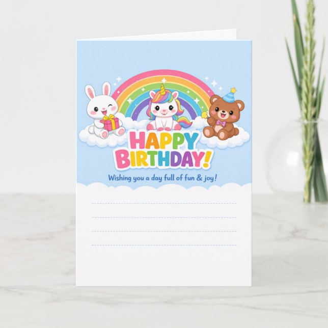 Happy Birthday Greeting Cards  (Front)
