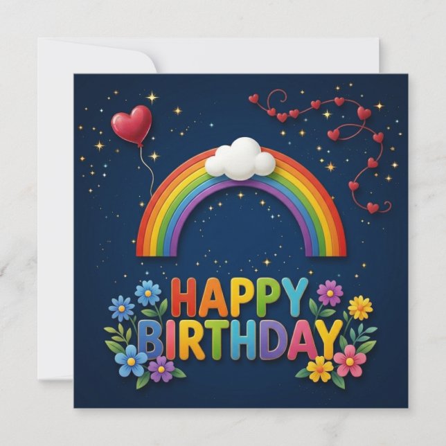 Happy Birthday Greeting Cards  (Front)
