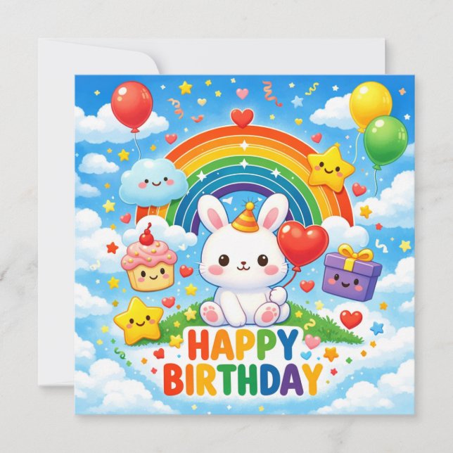 Happy Birthday Greeting Cards  (Front)