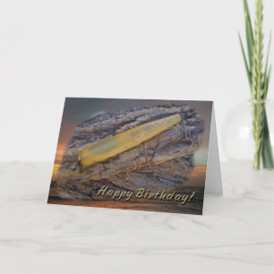 Happy Birthday Greetings - Antique Fishing Lure Card