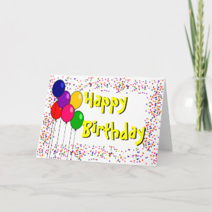 Happy Birthday Greetings Card