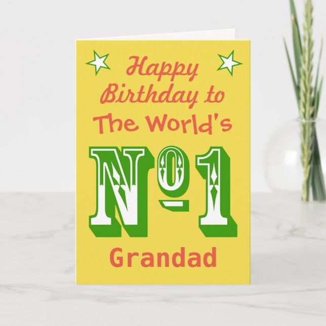 Happy Birthday - Greetings Card to Personalise (Front)