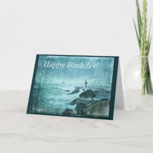 Happy Birthday Greetings - Jetty Fishing Card
