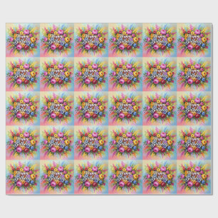 Happy Birthday Greetings Wrapping Paper