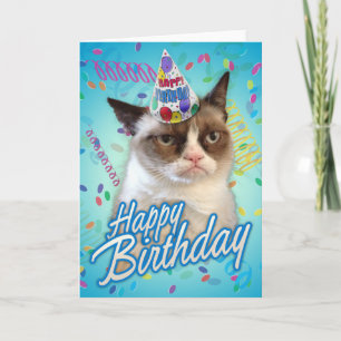 Happy Birthday Grumpy Cat Card