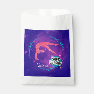 Happy Birthday Gymnastics Galaxy Tumbling Favour Bags