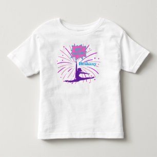 Happy Birthday Gymnastics Personalised Toddler T-Shirt