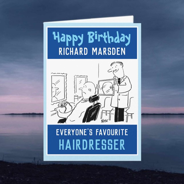 Happy Birthday Hairdresser or Barber Card (Creator Uploaded)