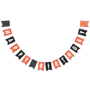 Happy Birthday Halloween Birthday Party Bunting