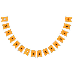 Happy Birthday Halloween Party Bunting Banner