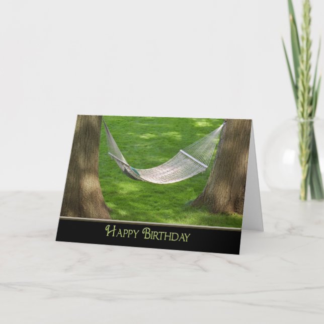 Happy Birthday Hammock Card (Front)