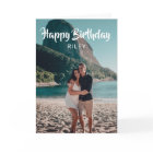 Happy Birthday Handwriting Script Photo