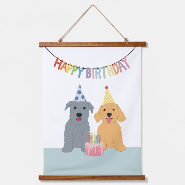 Happy birthday  hanging tapestry (Front)