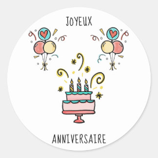 Happy Birthday | Happy Birthday Classic Round Sticker