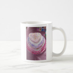 HAPPY BIRTHDAY, Heart Shaped Cake, Mug