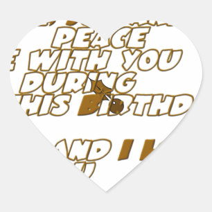 Happy Birthday Heart Sticker