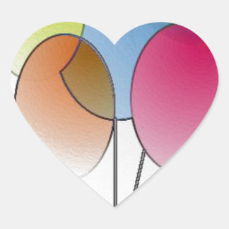 Happy Birthday Heart Sticker