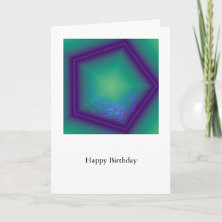 Happy Birthday Hex Card
