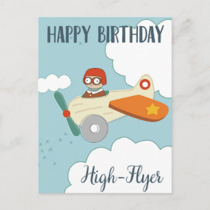Happy Birthday High-flyer Postcard