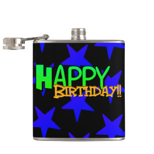 Happy Birthday Hip Flask
