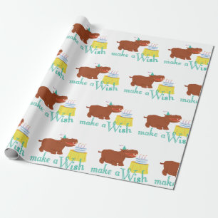 Happy Birthday Hippo! Wrapping Paper