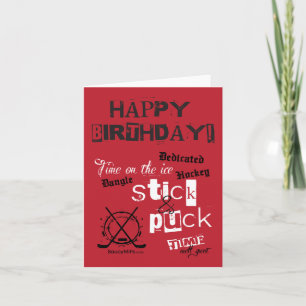 Happy Birthday! Hockey Greeting Card