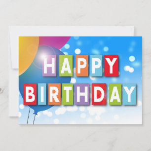 Happy Birthday Holiday Card
