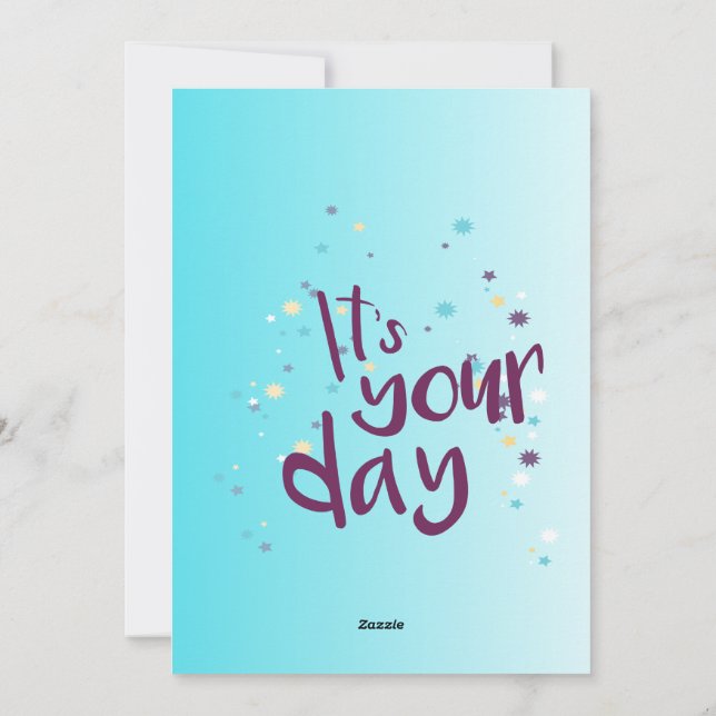happy birthday holiday card (Back)