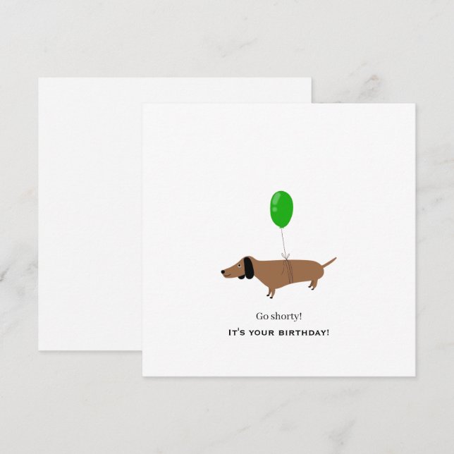 Happy birthday! holiday card (Front/Back)