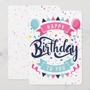 Happy Birthday Holiday Card