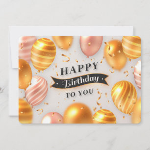 Happy Birthday Holiday Card