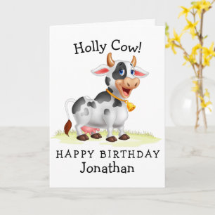Happy Birthday, Holly Cow! Card