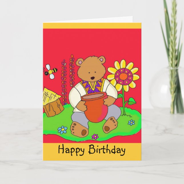 Happy Birthday Honey Bear! Card (Front)