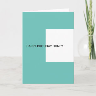 Happy birthday honey card