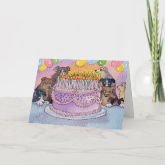 Happy Birthday! Hope You Get Lots of Cake CARD Dog