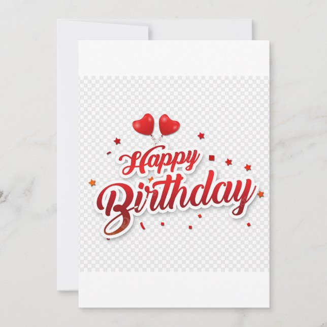 Happy birthday! Hope you have an amazing day fille Invitation (Front)