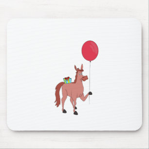 Happy Birthday Horse Mouse Mat