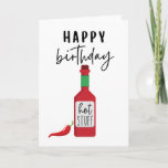 Happy Birthday Hot Stuff | Funny Birthday Card<br><div class="desc">Keep it spicy with this funny birthday card! 

Blank inside to allow for a personalised message to your loved one.</div>