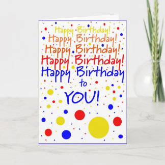 Happy Birthday! Humour Card