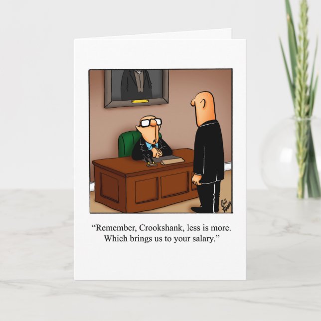Happy Birthday Humour Greeting Card (Front)
