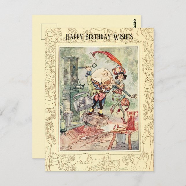  Happy Birthday Humpty Classic Nursery Rhymes Postcard (Front/Back)
