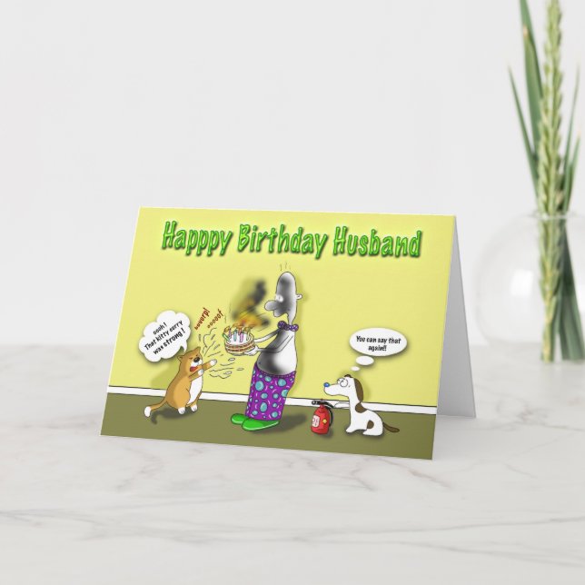 Happy Birthday husband Card (Front)