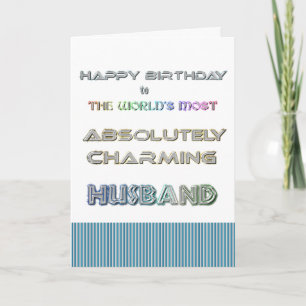 Happy Birthday Husband Card