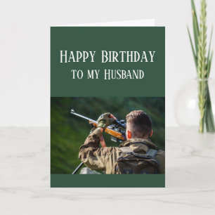 Happy Birthday Husband Hunting Camouflage Card