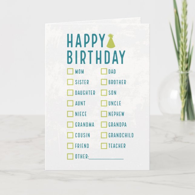 Happy Birthday...I bought these in bulk Card (Front)