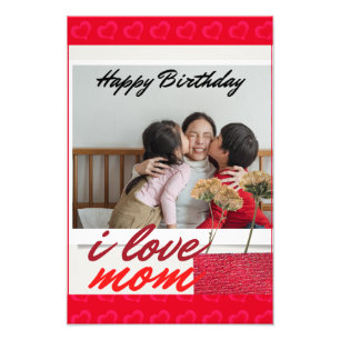 Happy birthday, I love mum.    Photo Print