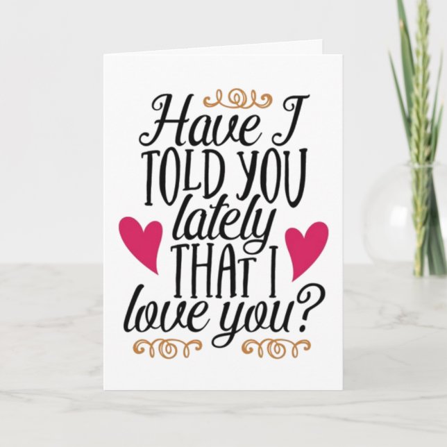**HAPPY BIRTHDAY** I LOVE YOU! CARD (Front)