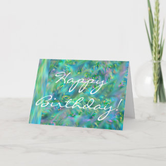 Happy Birthday in Buds of Spring Greeting Card